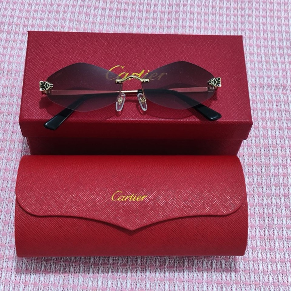 Cartier Rimless Panther Sunglasses